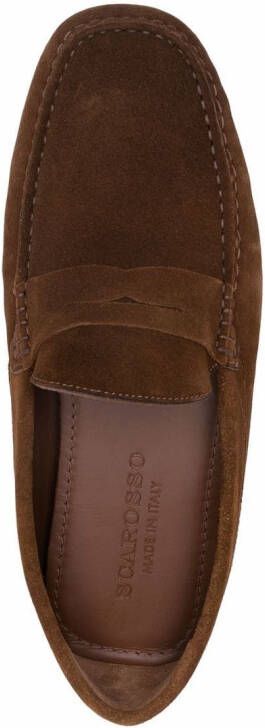 Scarosso Michael suede loafers Brown