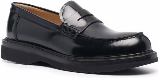Scarosso Michelle penny loafers Black