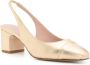 Scarosso Miranda 65mm metallic pumps Gold - Thumbnail 2