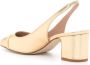 Scarosso Miranda 65mm metallic pumps Gold - Thumbnail 3