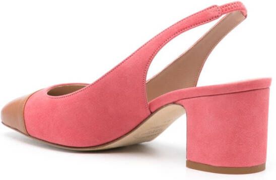 Scarosso Miranda 65mm slingback pumps Pink