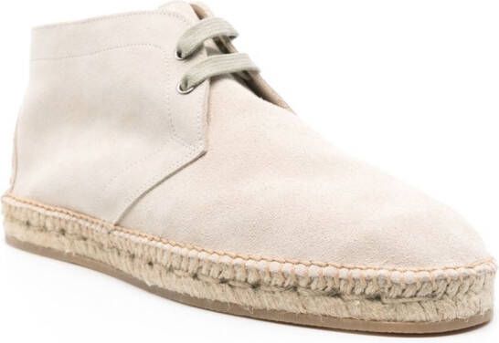 Scarosso Mojave suede espadrilles Neutrals