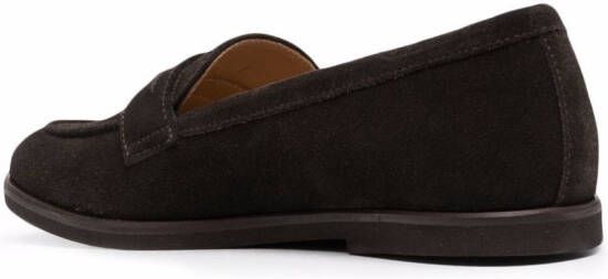 Scarosso Monica leather loafers Brown