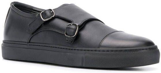 Scarosso monk strap sneakers Black