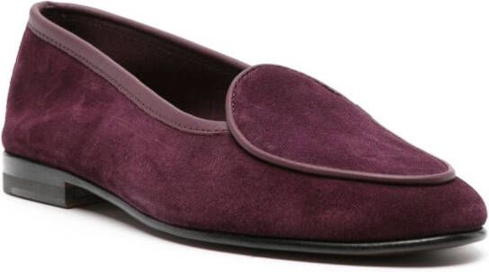 Scarosso Nele suede loafers Purple