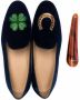 Scarosso Nick embroidered velvet slippers Blue - Thumbnail 4
