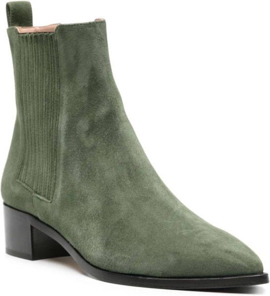 Scarosso Oliva suede ankle boots Green