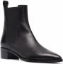 Scarosso Olivia leather ankle boots Black - Thumbnail 2