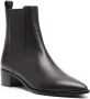 Scarosso Olivia leather ankle boots Brown - Thumbnail 2