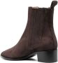 Scarosso Olivia suede ankle boots Brown - Thumbnail 3