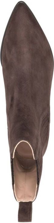 Scarosso Olivia suede ankle boots Brown