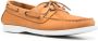 Scarosso Oprah leather boat shoes Brown - Thumbnail 2
