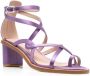 Scarosso Patty scrappy silk sandals Purple - Thumbnail 2