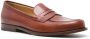 Scarosso penny-slot leather loafers Brown - Thumbnail 2