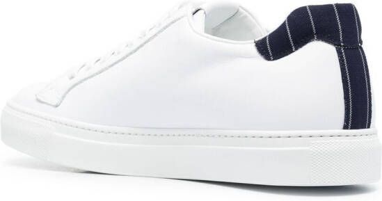 Scarosso pinstripe-counter sneakers White