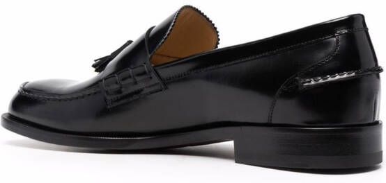 Scarosso Ralph tassel-embellished leather loafers Black