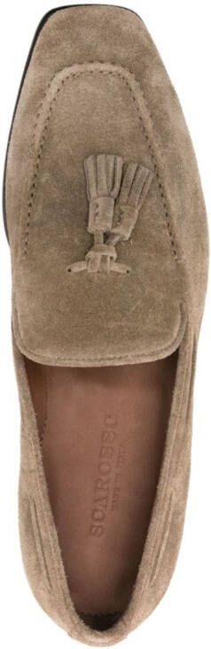 Scarosso Rodolfo suede loafers Neutrals