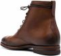 Scarosso shearling-lined lace-up leather boots Brown - Thumbnail 3