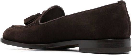 Scarosso Sienna tasselled leather loafers Brown