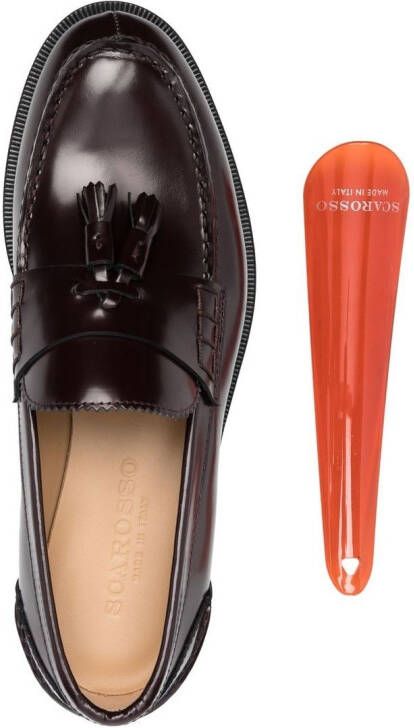 Scarosso slip-on loafers Red