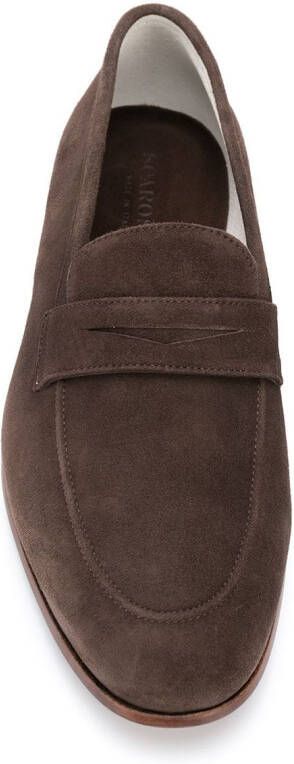 Scarosso slip-on Marzio loafers Brown