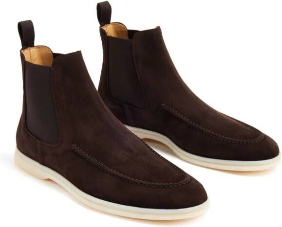 Scarosso suede Chelsea boots Brown
