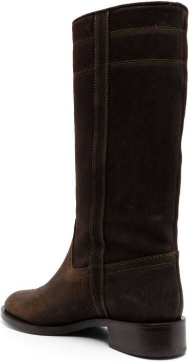 Scarosso Tess 30mm suede boots Brown