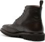 Scarosso Thomas perforated-detailing leather boots Black - Thumbnail 3