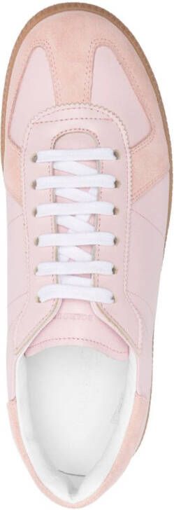Scarosso Tilda panelled-leather sneakers Pink