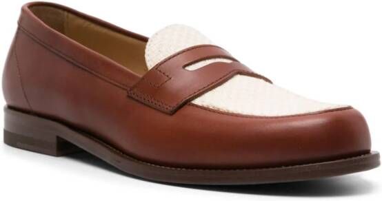 Scarosso Trinidad leather loafers Brown