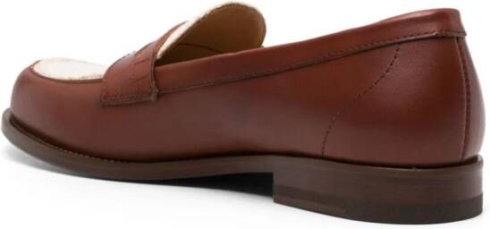 Scarosso Trinidad leather loafers Brown
