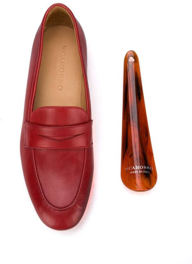 Scarosso Valeria penny loafers Red