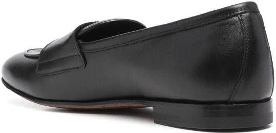Scarosso Virginia leather loafers Black