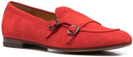 Scarosso Virginia suede loafers Red