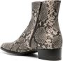 Scarosso Warren python-print Chelsea boots Neutrals - Thumbnail 3
