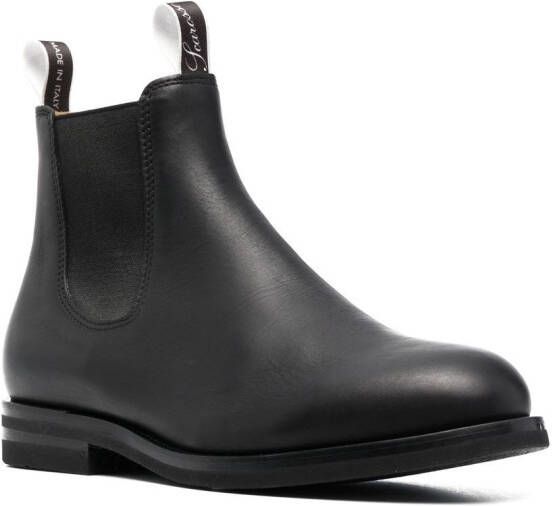 Scarosso William III leather Chelsea boots Black