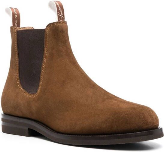 Scarosso William III suede Chelsea boots Brown