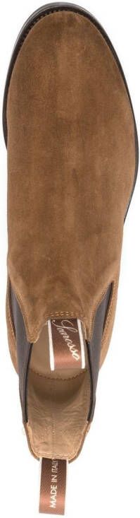 Scarosso William III suede Chelsea boots Brown