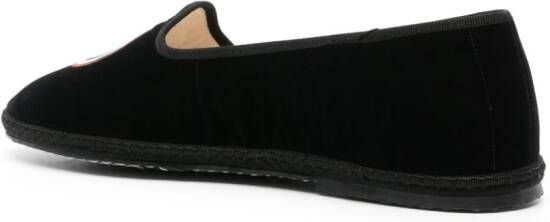 Scarosso William IV velvet loafers Black