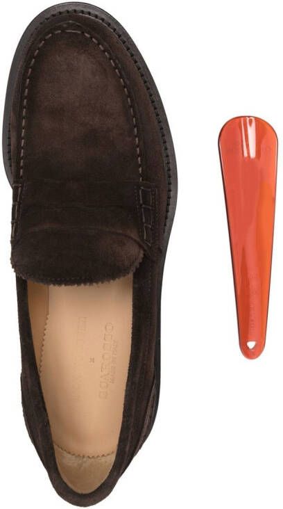 Scarosso Wooster II suede loafers Brown