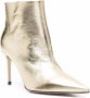 Scarosso x Brian Atwood Anya metallic-effect ankle boots Gold - Thumbnail 2