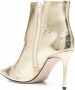 Scarosso x Brian Atwood Anya metallic-effect ankle boots Gold - Thumbnail 3