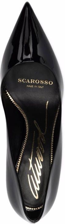 Scarosso x Brian Atwood Gigi patent leather pumps Black