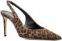 Scarosso x Brian Atwood Sutton slingback pumps Brown - Thumbnail 2