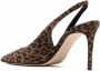 Scarosso x Brian Atwood Sutton slingback pumps Brown - Thumbnail 3
