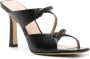 Scarosso Zoe strappy leather mules Black - Thumbnail 2