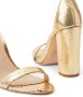 Schutz 110mm metallic-finish leather sandals Gold - Thumbnail 4
