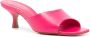 Schutz 70mm square-toe leather mules Pink - Thumbnail 2