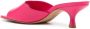 Schutz 70mm square-toe leather mules Pink - Thumbnail 3