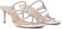 Schutz 78mm crystal-embellished leather sandals Silver - Thumbnail 2